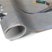 eenden in vlucht cadeaupapier (Rol Hoek)