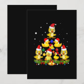 Eenden Kerstboom Kaart (Voorkant / Achterkant)