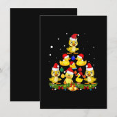 Eenden Kerstboom Kaart (Voorkant / Achterkant)