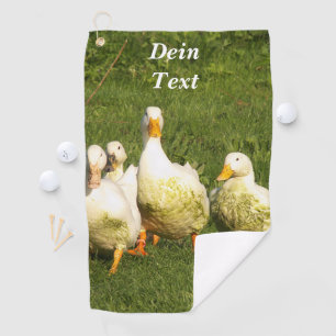 eenden, levend, wei, dier, boerderij, landleven, g golfhanddoek