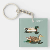 Eenden. loyaliteit sleutelhanger (voorkant)