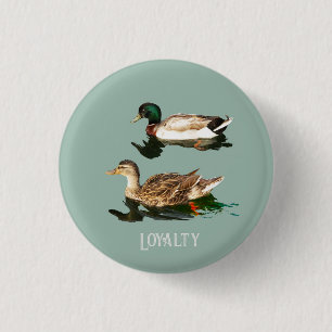 Eenden Mallards Eetbare Frosting Rondes Ronde Button 3,2 Cm