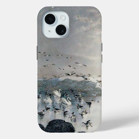Eenden, Mallards en Zwans op het meer bij zonsonde Case-Mate iPhone Case (Achterkant)