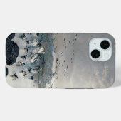 Eenden, Mallards en Zwans op het meer bij zonsonde Case-Mate iPhone Case (Achterkant (horizontaal))