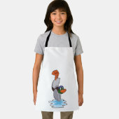 Eenden met handstandaard in water.PNG Schort (Insitu)