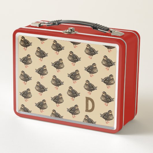 Eenden metalen lunchbox (Voorkant)