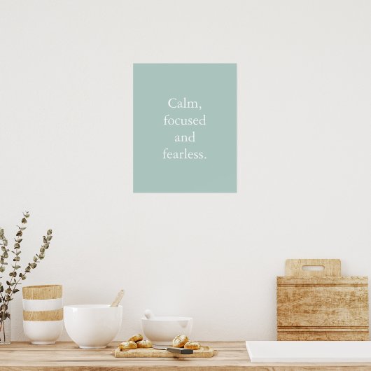 Eenden Minimalistisch Inspirerend Quote Poster (Keuken)