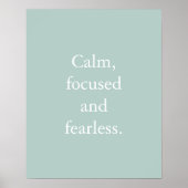 Eenden Minimalistisch Inspirerend Quote Poster (Voorkant)