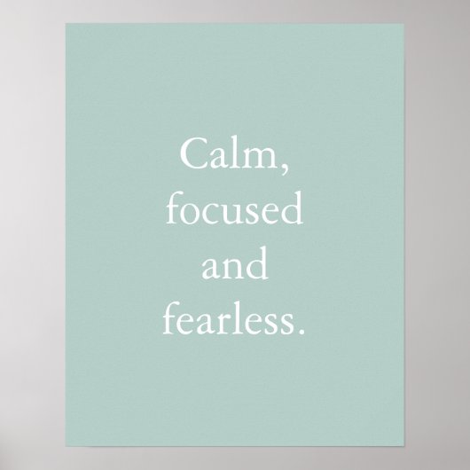 Eenden Minimalistisch Inspirerend Quote Poster (Voorkant)