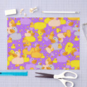 Eenden-n-Stippen-stijl-1-Paars-WEEFSUE WRAP PAPIER (Craft)