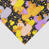 Eenden-n-Stippen-stijl-1-zwart-WAPENPAPIER Tissuepapier (Detail)