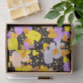 Eenden-n-Stippen-stijl-1-zwart-WAPENPAPIER Tissuepapier (Geschenk)