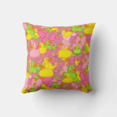 Eenden-n-Stippen-stijl-2-Drk roze-q SIERKUSSEN (Achterkant)