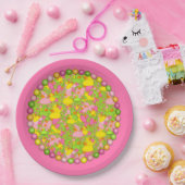 Eenden-n-Stippen-stijl-2-roze-PAPER BORD (Feest)