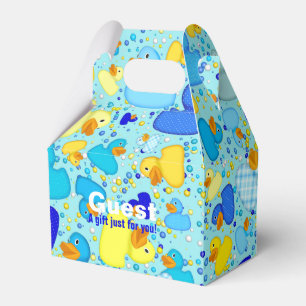 Eenden-n-Stippen-stijl-3-Blauw 1-GABLE FAVOR BOX Bedankdoosjes