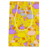 Eenden-n-Stippen-Style-1-Yellow-GIFT BAG M Medium Cadeauzakje (Achterkant)