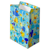 Eenden-n-Stippen-Style-3-Blue-1-GIFT BAG M Medium Cadeauzakje (Achterkant Gekanteld)