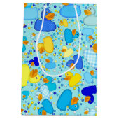 Eenden-n-Stippen-Style-3-Blue-1-GIFT BAG M Medium Cadeauzakje (Achterkant)