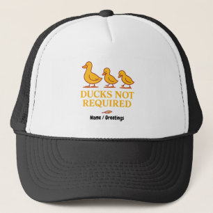 Eenden Niet Vereist Grappige Minimalistische Een Trucker Pet