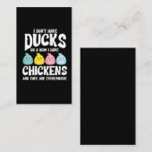 Eenden of een rij die ik overal heb visitekaartje (Voorkant / Achterkant)