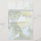 Eenden onder een brug briefpapier (Voorkant)