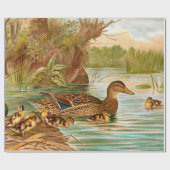  eenden op de tweede lospagina van het toestel cadeaupapier (Vlak)