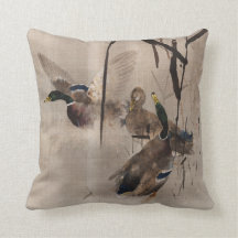 Eenden op de waterJapanse kunstwaterhoenders