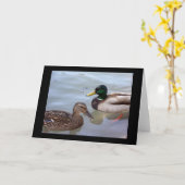 Eenden op een Kaart van de Vijver (Gele Bloem)