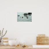 Eenden op een meer poster (Keuken)