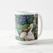 eenden op een rij Mok (Voorkant rechts)