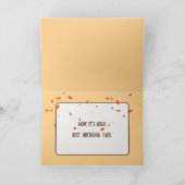 Eenden op herfstmeer voor verjaardag kaart (Binnen)