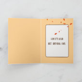 Eenden op herfstmeer voor verjaardag kaart (Binnen)