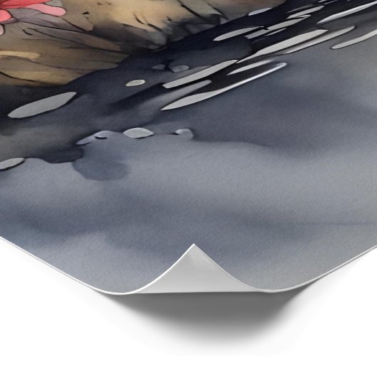 Eenden op het meer poster (Hoek)