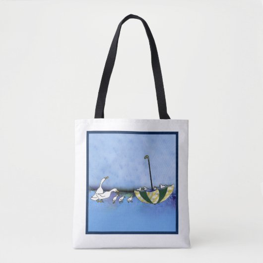 Eenden op parade Carry-all Tote Bag (Voorkant)