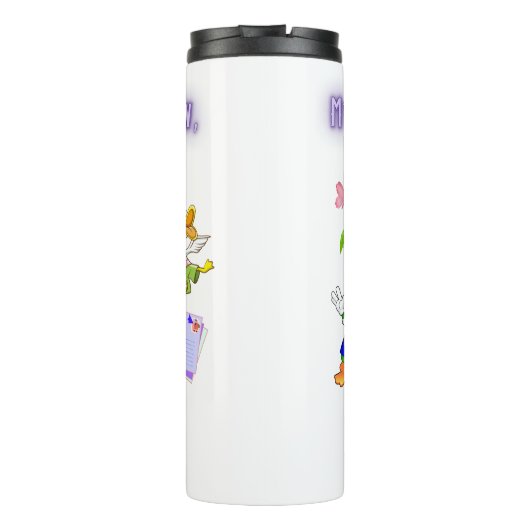 Eenden op Vacation, Thermosbeker (Achterkant)