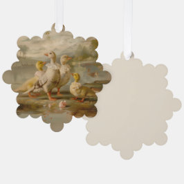 Eenden - Papieren Kaart Decoratie Stationery