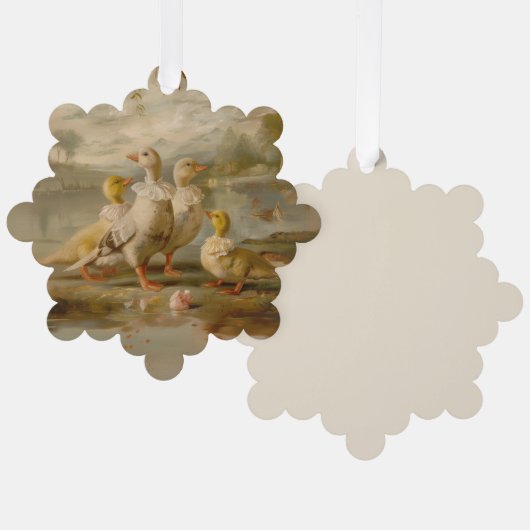 Eenden - Papieren Kaart Decoratie Stationery (Voorkant / Achterkant)