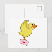 Eenden Postduif Brief Briefkaart (Voorkant / Achterkant)