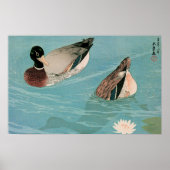 Eenden (S) van de soort Ukiyoe Poster (Voorkant)