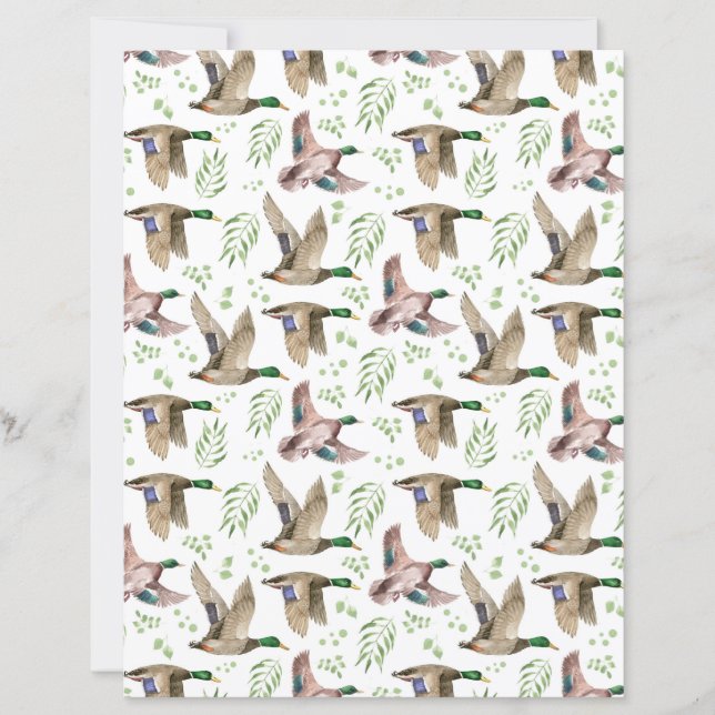 Eenden Scrapbook Papier (Voorkant)