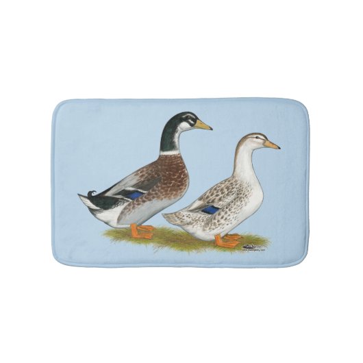 Eenden: Silver Appleyard Badmat (Voorkant)