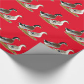 Eenden: Silver Appleyard Cadeaupapier (Hoek)