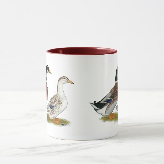 Eenden: Silver Appleyard Mok (Midden)