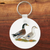 Eenden: Silver Appleyard Sleutelhanger (Voorkant)