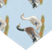 Eenden:  Silver Appleyard Tafelkleed (Gekanteld)