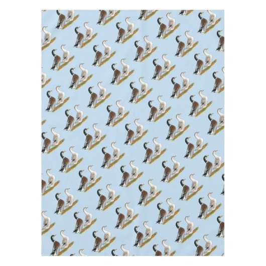 Eenden:  Silver Appleyard Tafelkleed (Voorkant)