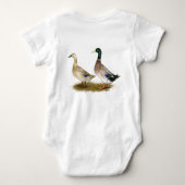 Eenden: Silver Welsh Harlequin Romper (Achterkant)