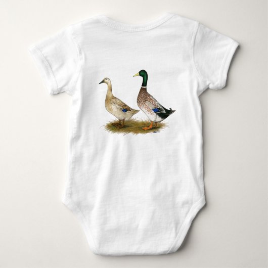 Eenden: Silver Welsh Harlequin Romper (Achterkant)