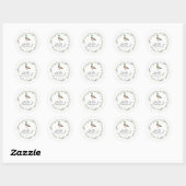 Eenden sticker, slijmvliessicker, eenden baby show ronde sticker (Vel)