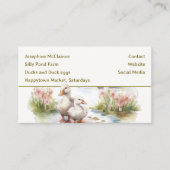 Eenden te koop Visitekaartjes (Voorkant)